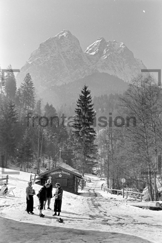 Erfrischungshaus Alpspitze Waxenstein Grainau 1956 