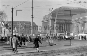 Leipzig Hauptbahnhof Main railway station 1963