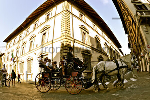 Kutschfahrt, horse-drawn carriage Florence