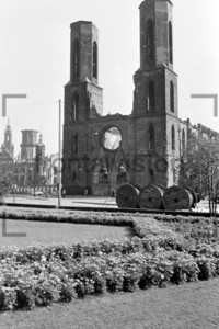 Ehemalige Sophienkirche Dresden 1956