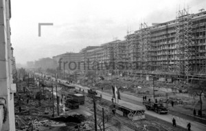 Bau der Stalinallee Ostberlin Building Stalinallee East Berlin