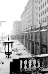 Fassade Stalinallee Block C Berlin Winter 1952