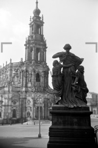 Katholische Hofkirche Dresden 1956
