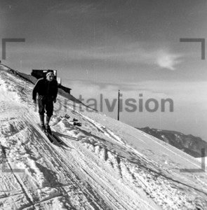 Ski fahren Alpen Berg Wank 1956