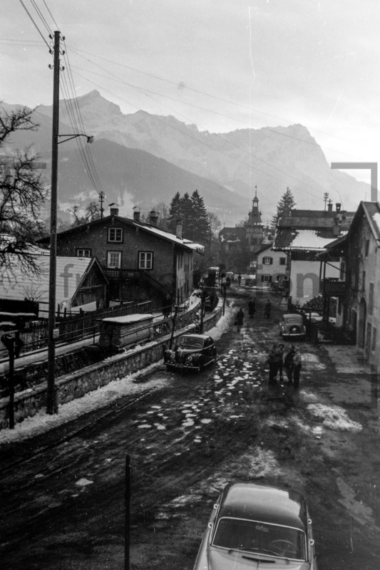 Schnitzschulstraße Garmisch Partenkirchen 1956 