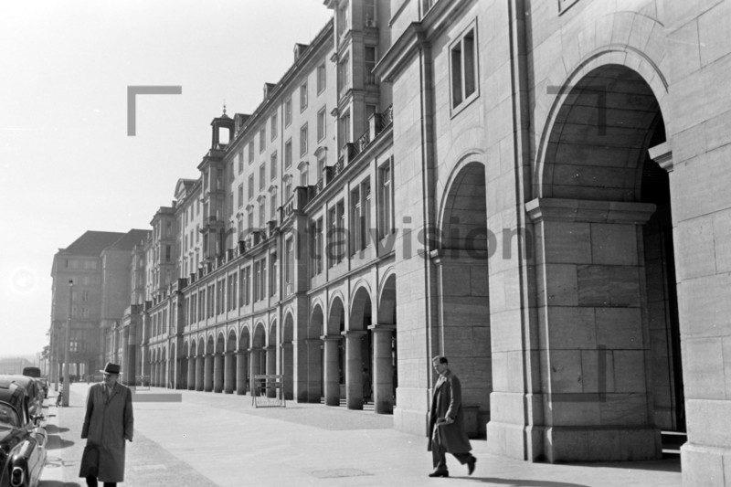 Altmarkt Dresden Westseite 1956 
