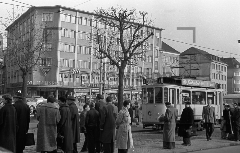 Bonn Bahnhof Straßenbahn 1955 