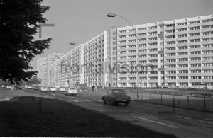 Straßenverkehr Frankfurter Allee Ostberlin 1973