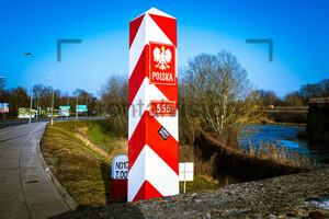 Poland Boundary Post Polen Grenzpfahl Oder