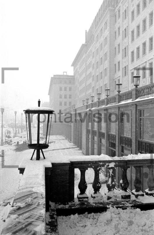 Fassade Stalinallee Block C Berlin Winter 1952 