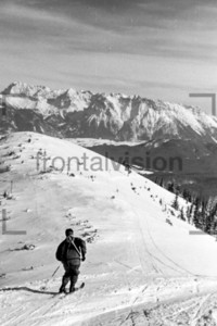 Ski fahren Alpen Berg Wank 1956