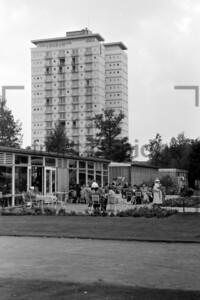 Giraffe-Hochhaus Hansaviertel 1957