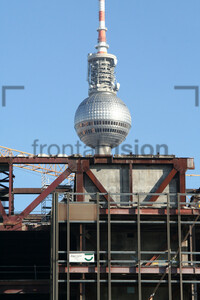 Fernsehturm, Abriss Palast der Republik Berlin 2006, Demolish Palace of the Republic Berlin 2006
