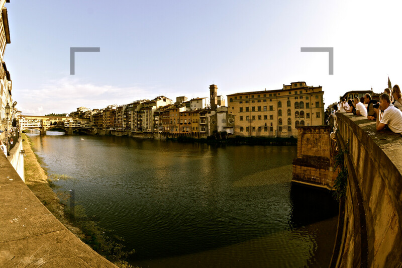 View on Ponte Vecchio Florence 