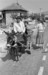 Landbevölkerung auf einem Eselskarren | Rural people on a donkey cart historical image 1965