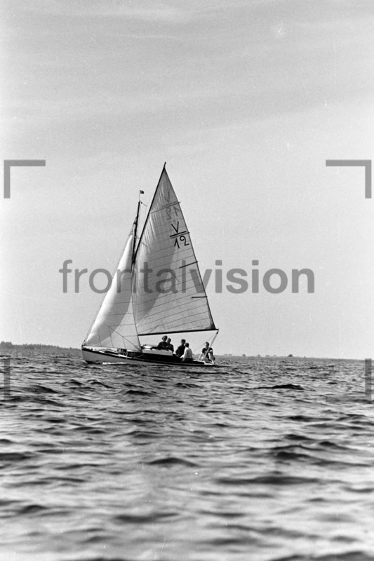 Rennjolle Segelkanu Fünferl Hiddensee 1956 