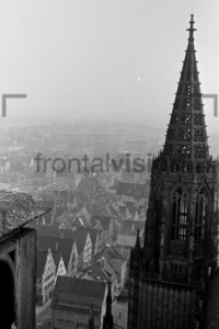 Blick vom Ulmer Münster 1956 | Ulm Minster from top