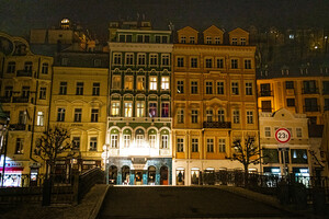 Karlovy Vary, Karlsbad at night