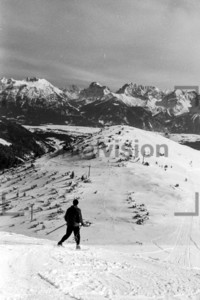 Skigebiet Berg Wank 1956 Alpen