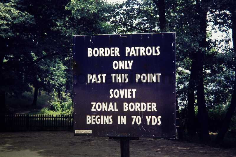 Grenzschild Westberlin | Border Sign Westberlin 