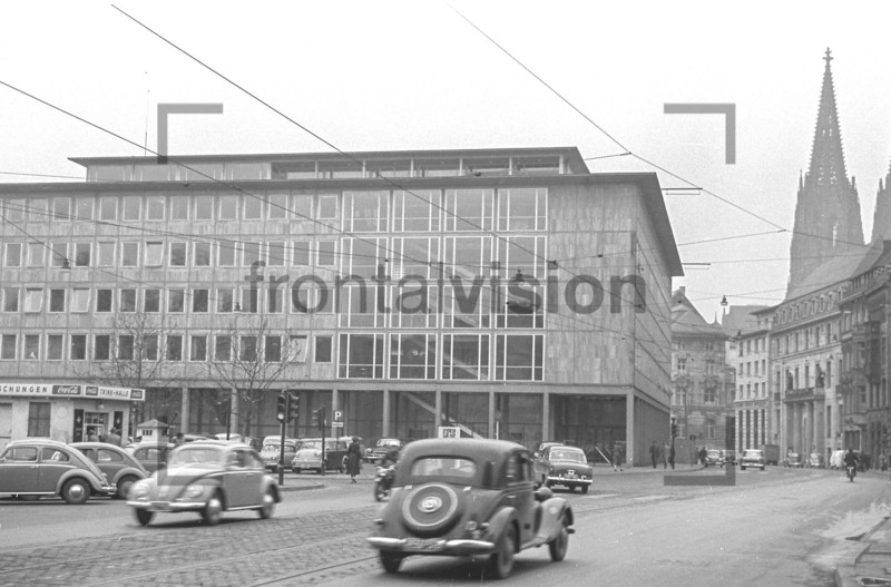 Köln Dom Gereonstrasse Börsenplatz 1955 