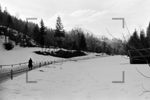 Winterspaziergang bayerische Alpen