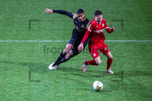 Yannick Osee & Sandro Plechaty Rot-Weiss Essen vs. SV Meppen Testspiel Spielfotos 08-01-2022