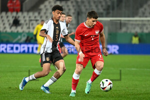 Kajetan Szmyt, Nathaniel Brown UEFA U21 Euro Qualifikation Deutschland gegen Polen Spielfotos 21.11.2023