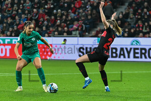 Laureta Elmazi Viertelfinale Frauen DFB Pokal Bayer Leverkusen - SGS Essen Spielfotos 05.03.2024