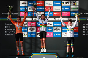 VAN DER BREGGEN Anna, VAN VLEUTEN Annemiek, SPRATT Amanda: UCI Road Cycling World Championships 2019