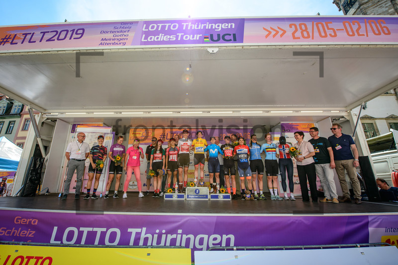 All Leader Jerseys: Lotto Thüringen Ladies Tour 2019 - 6. Stage 