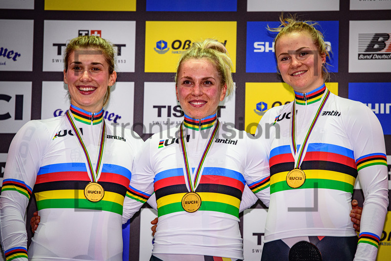 GRABOSCH Pauline Sophie, HINZE Emma, FRIEDRICH Lea Sophie: UCI Track Cycling World Championships 2020 