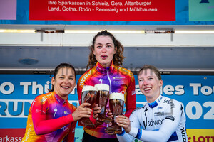 GUARISCHI Barbara, BREDEWOLD Mischa, WIEBES Lorena: LOTTO Thüringen Ladies Tour 2023 - 2. Stage