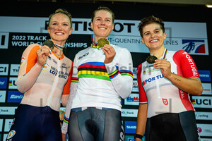 VAN DER DUIN Maike, VALENTE Jennifer, MARTINS Maria: UCI Track Cycling World Championships – 2022