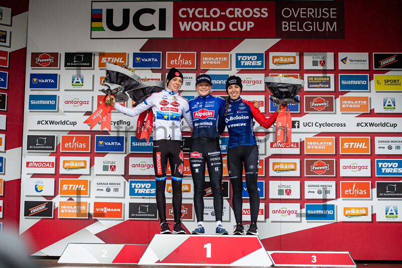 VAN EMPEL Fem, PIETERSE Puck, VAN ANROOIJ Shirin: UCI Cyclo Cross World Cup - Overijse 2022 