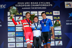 ASGREEN Kasper, EVENEPOEL Remco, AFFINI Edoardo: UEC Road Championships 2019