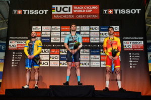 VYNOKUROV Andrii, BUCHLI Matthijs, PERALTA GASCON Juan: UCI Track Cycling World Cup Manchester 2017 – Day 3