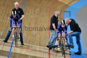 Team France: UEC Track Cycling European Championships, Netherlands 2013, Apeldoorn, Team Sprint, Qualifying and Finals, Women