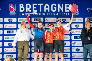 LACH Marta, FORTIN Valentine, ALZINI Martina: Bretagne Ladies Tour - 2. Stage