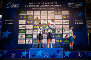 GRABOSCH Pauline Sophie, FRIEDRICH Lea Sophie, CAPEWELL Sophie: UEC Track Cycling European Championships – Grenchen 2023
