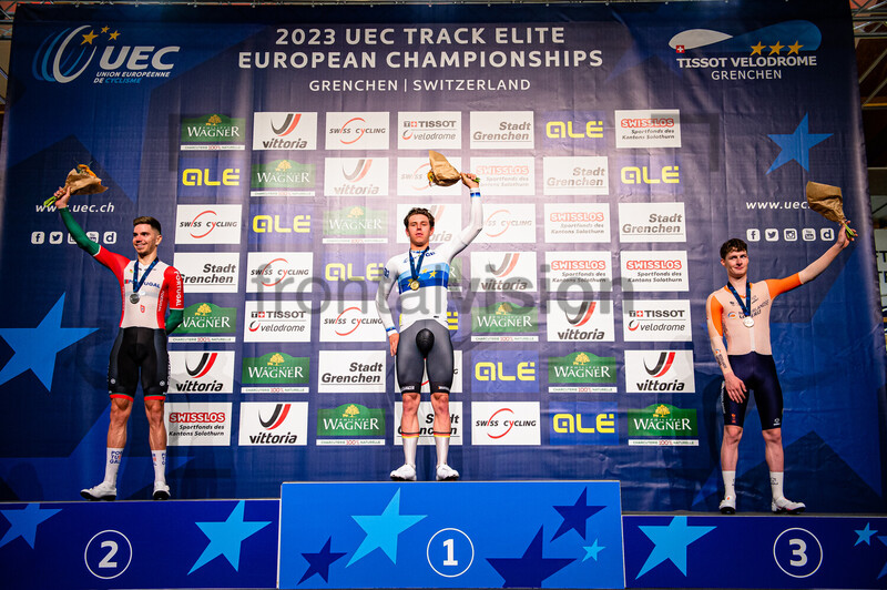 OLIVEIRA Rui Felipe, TEUTENBERG Tim Torn, HEIJNEN Philip: UEC Track Cycling European Championships – Grenchen 2023 