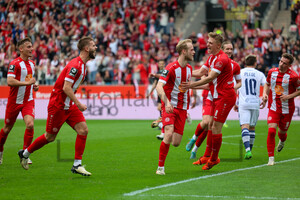 Lucas Brumme Torjubel zum 2:1 gegen MSV Duisburg  07.04.2024