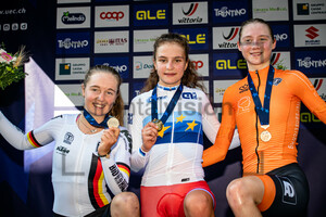 NIEDERMAIER Antonia, IVANCHENKO Alena, UIJEN Elise: UEC Road Cycling European Championships - Trento 2021