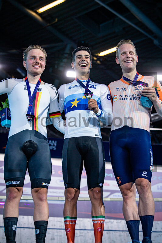 MALCHAREK Moritz, LEITÃƒO IÃºri, EEFTING Roy: UEC Track Cycling European Championships – Munich 2022 