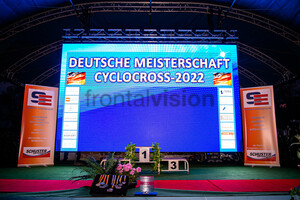 Podium, Bühne: Cyclo Cross German Championships - Luckenwalde 2022