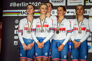 KENNY Laura, BARKER Elinor, ARCHIBALD Katie, DICKINSON Eleanor, EVANS Neah: UCI Track Cycling World Championships 2020