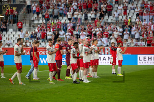 Team von Rot-Weiss Essen nach 1:4 Niederlage gegen Viktoria Köln 09.08.2022
