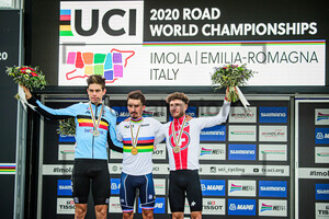 VAN AERT Wout, ALAPHILIPPE Julian, HIRSCHI Marc: UCI Road Cycling World Championships 2020