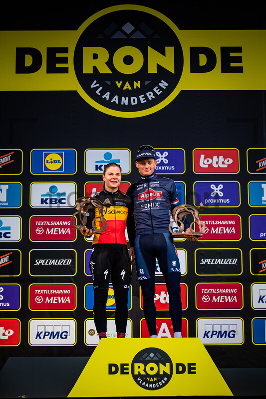 KOPECKY Lotte, VAN DER POEL Mathieu: Ronde Van Vlaanderen 2022 - WomenÂ´s Race 