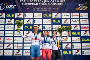 LEECH Madelaine, IVANCHENKO Alena, JAHRIG Fabienne: UEC Track Cycling European Championships (U23-U19) – Apeldoorn 2021